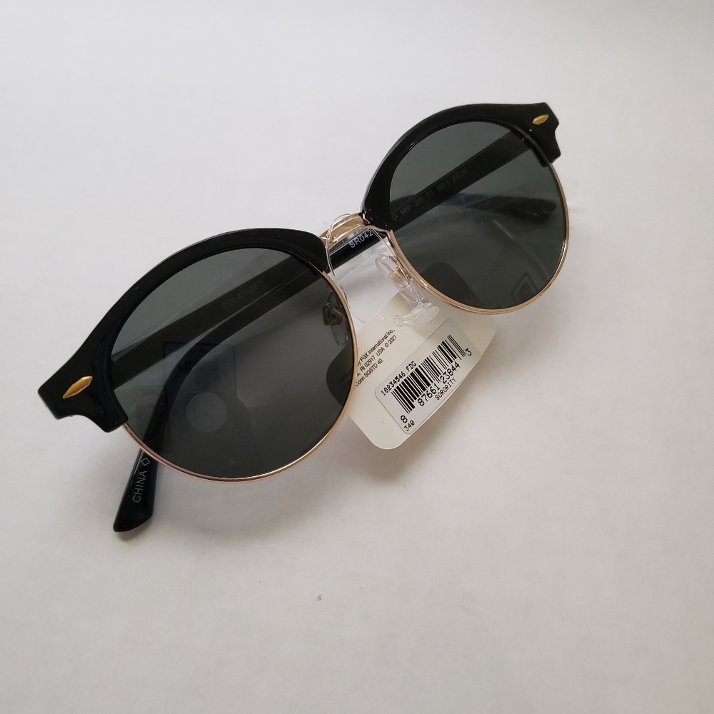 Solar Accents Black and Silver Sorority Sunglasses - NWT